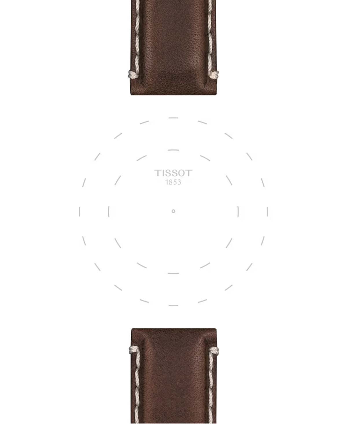 Shop Tissot Official Interchangeable Brown Leather Watch Strap
