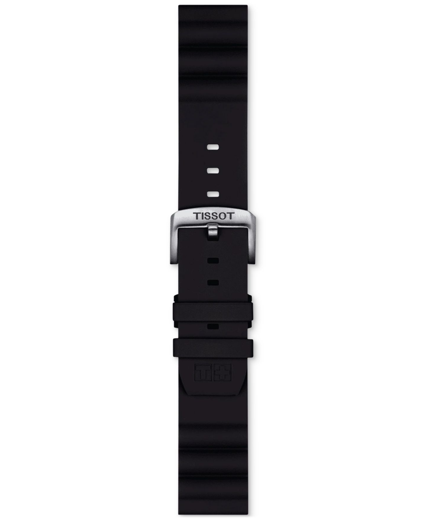 Ремешок для часов Tissot Official Interchangeable Black Silicone Watch Strap — фото 1