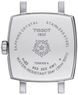 Women's Swiss Lovely Square Stainless Steel Bracelet Watch 20mm