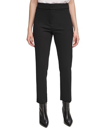 NWT Calvin Klein Modern Essentials Pants Gold Ankle Zippers Winter