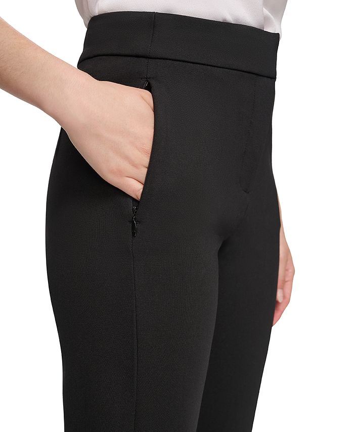 Calvin Klein Women's Zip-Pocket Skinny Ankle Pants - Macy's
