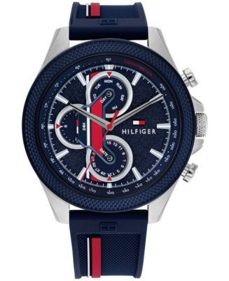 Tommy Hilfiger Men's Red Silicone Strap Watch 46mm, Created for Macy's -  Macy's