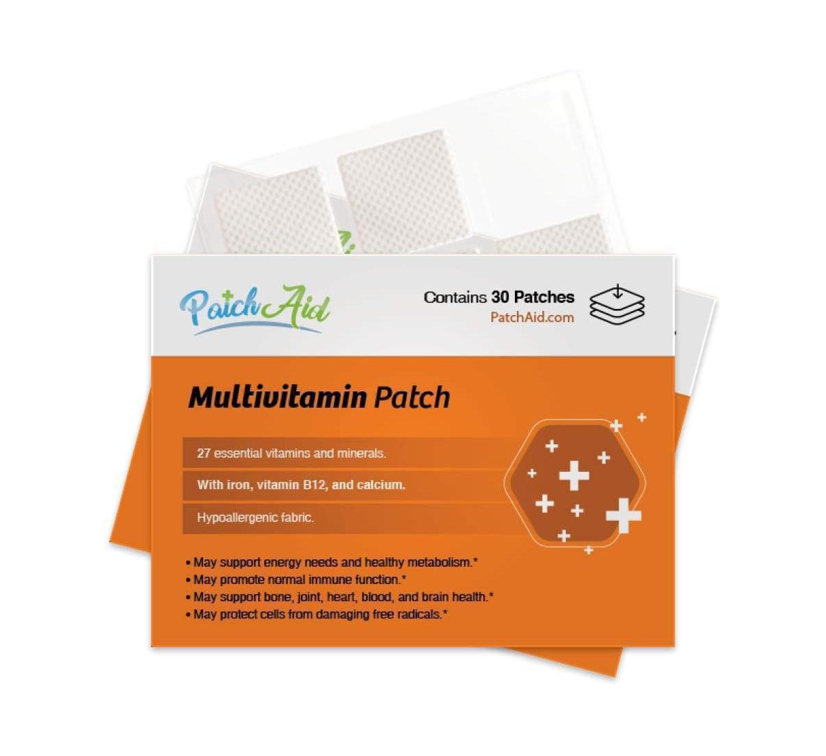 MultiVitamin Plus Topical Patch by PatchAid (30-Day Supply) - White