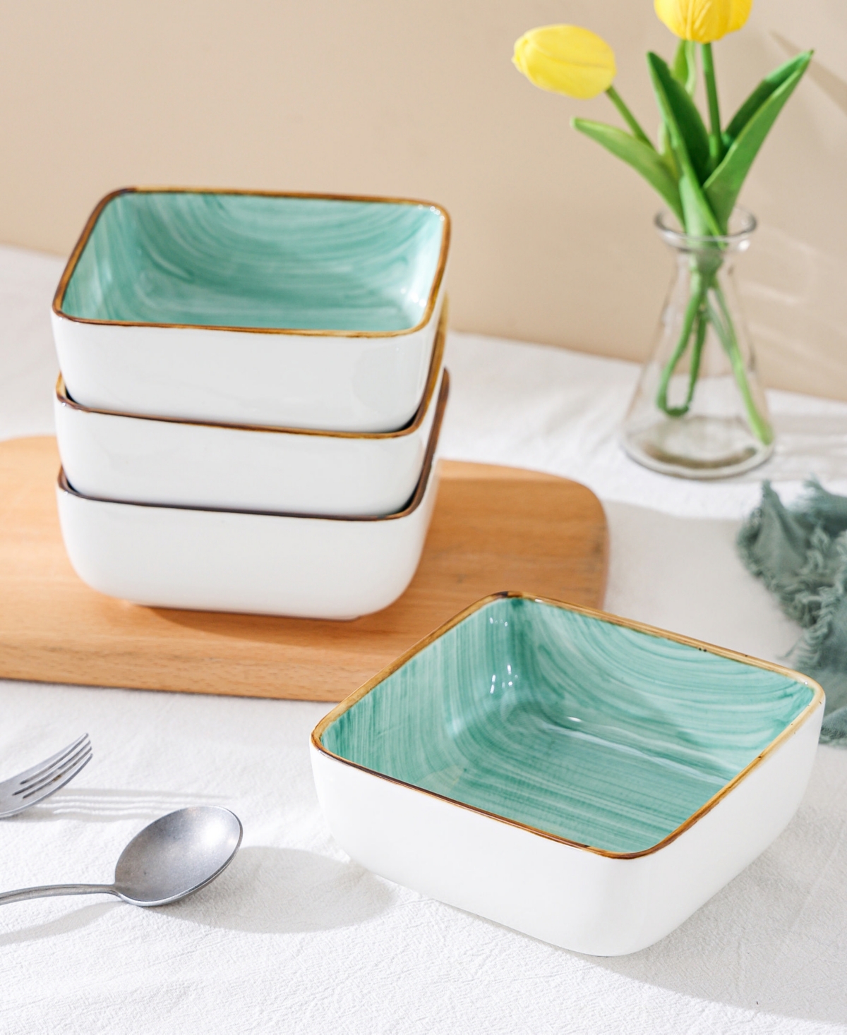 Stone Lain Esmeralda Pc. Dinnerware Set, Service for 8