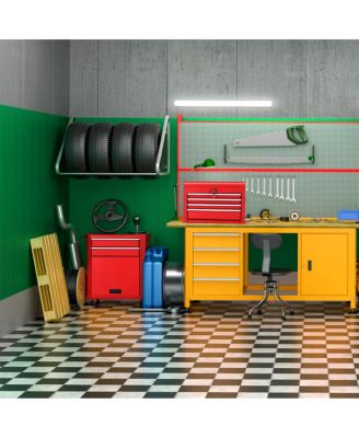 2 in 1 Rolling Cabinet Storage Chest Box Organizer