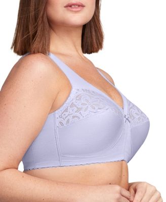 Women's Full Figure Plus Size MagicLift Cotton Wirefree Support Bra 1001