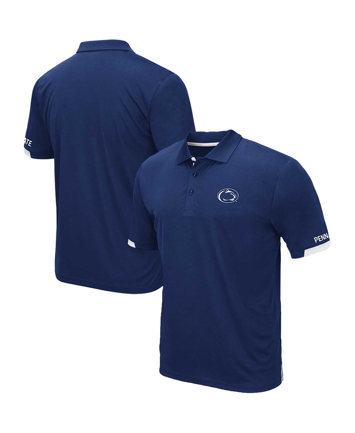 Colosseum Men's  Navy Penn State Nittany Lions Big And Tall Santry Polo Shirt