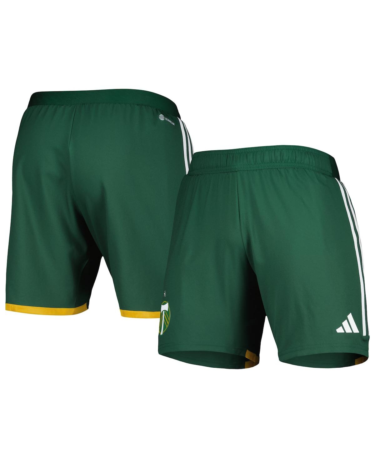 Shop Adidas Originals Men's Adidas Green Portland Timbers 2023 Away Aeroready Authentic Shorts