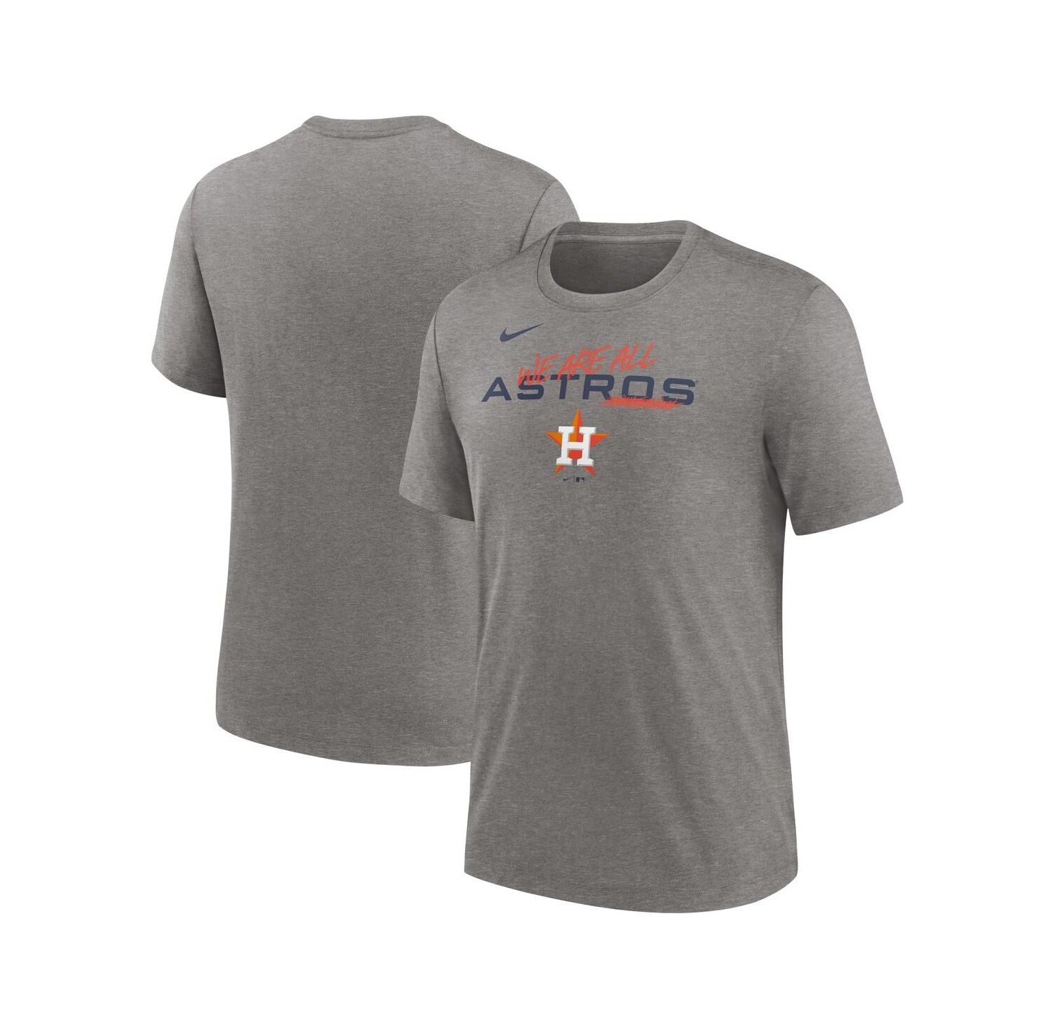 Men's Heather Charcoal Houston Astros We Are All Tri-Blend T-shirt