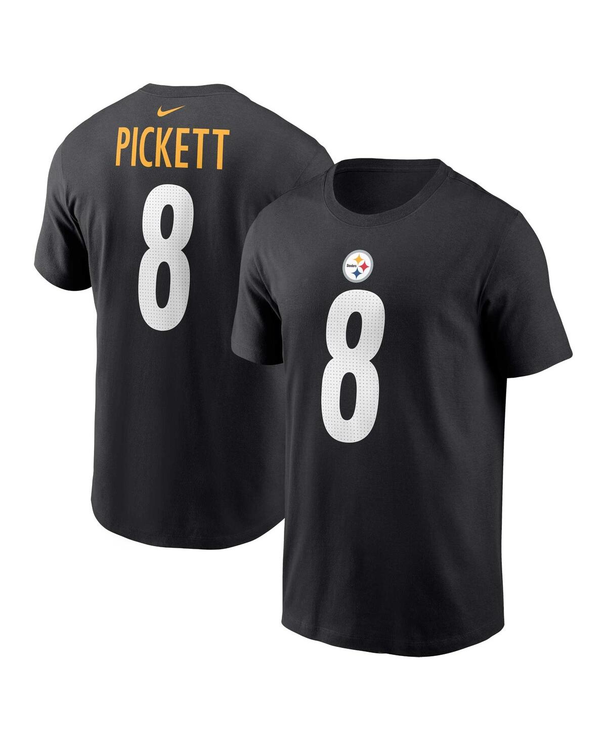 Men's Nike Kenny PickettPittsburgh Steelers Player Name and Number T-shirt - Black