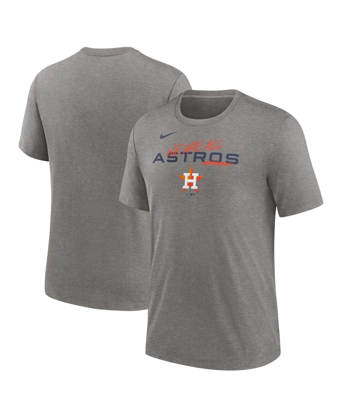 Men's NikeHouston Astros We Are All Tri-Blend T-shirt - Heather Charcoal
