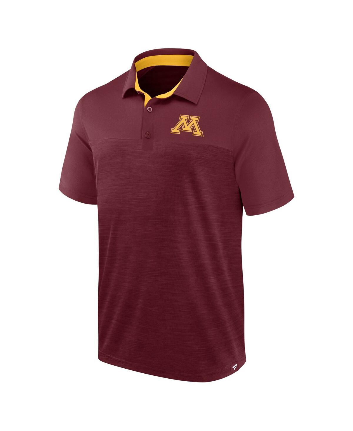 Fanatics Branded Heather Maroon Minnesota Golden Gophers Classic Homefield Polo In Heather Maroon