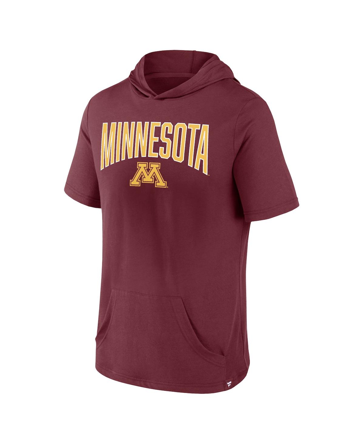 Fanatics Men's  Maroon Minnesota Golden Gophers Outline Lower Arch Hoodie T-shirt In Maroon