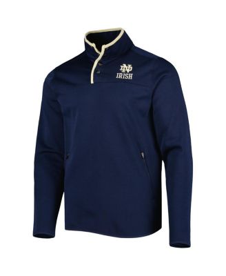 Men's Navy Notre Dame Fighting Irish Rebound Quarter-Snap Jacket