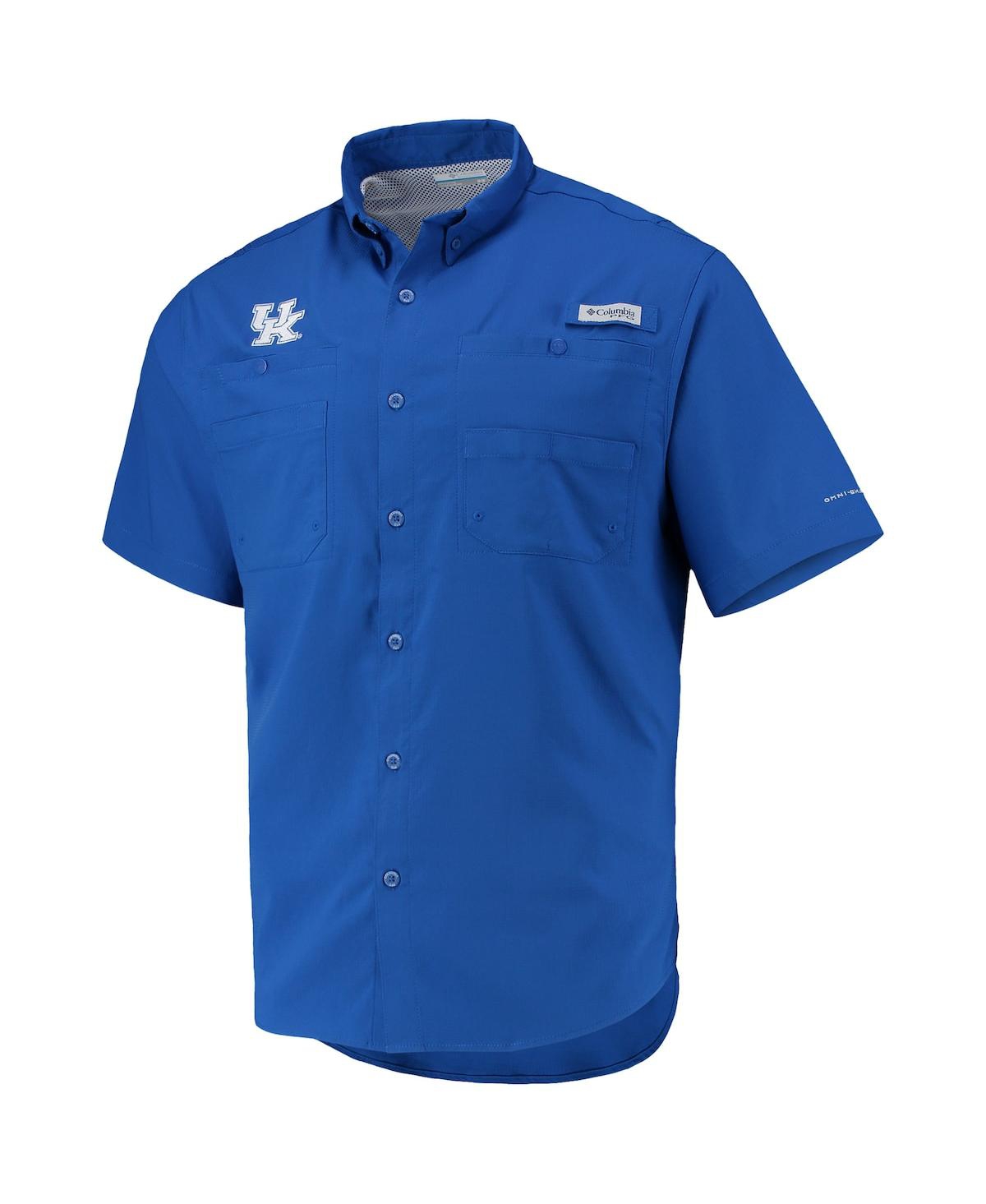 Shop Columbia Men's  Royal Kentucky Wildcats Tamiami Omni-shade Button-down Shirt