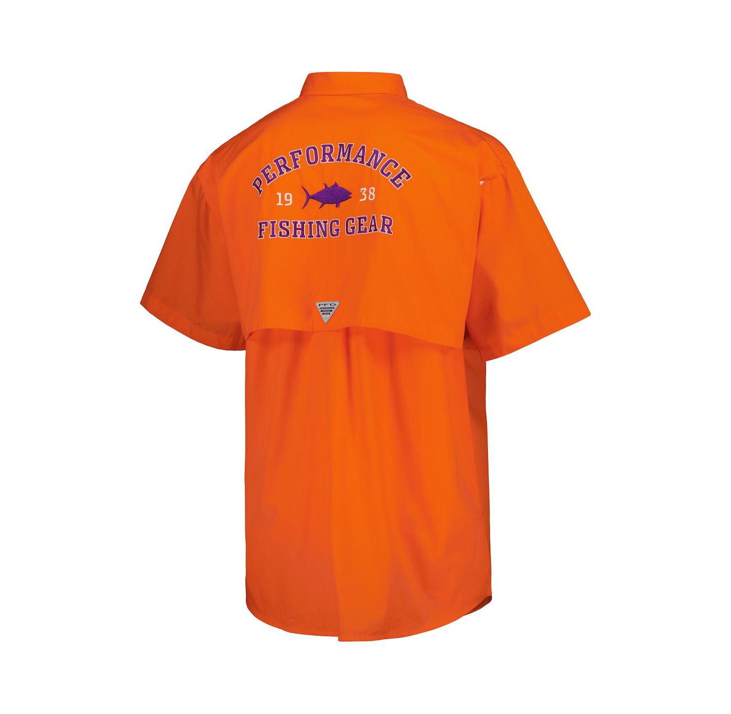 Men's Orange Clemson Tigers Bonehead Button-Up Shirt