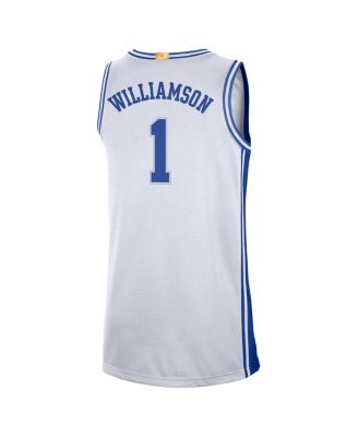 Men's Zion Williamson White Duke Blue Devils Limited Basketball Jersey