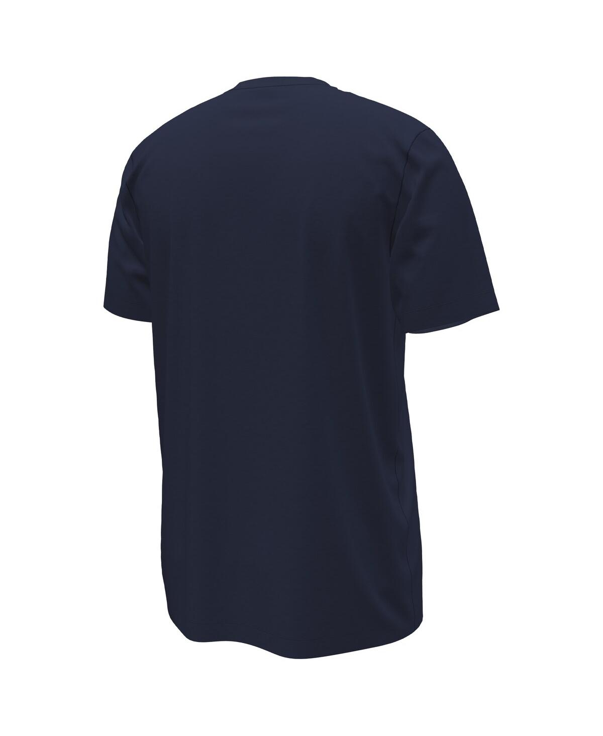 Shop Nike Men's  Navy Paris Saint-germain Verbiage T-shirt