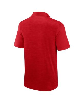 Men's Heather Red Wisconsin Badgers Classic Homefield Polo Shirt