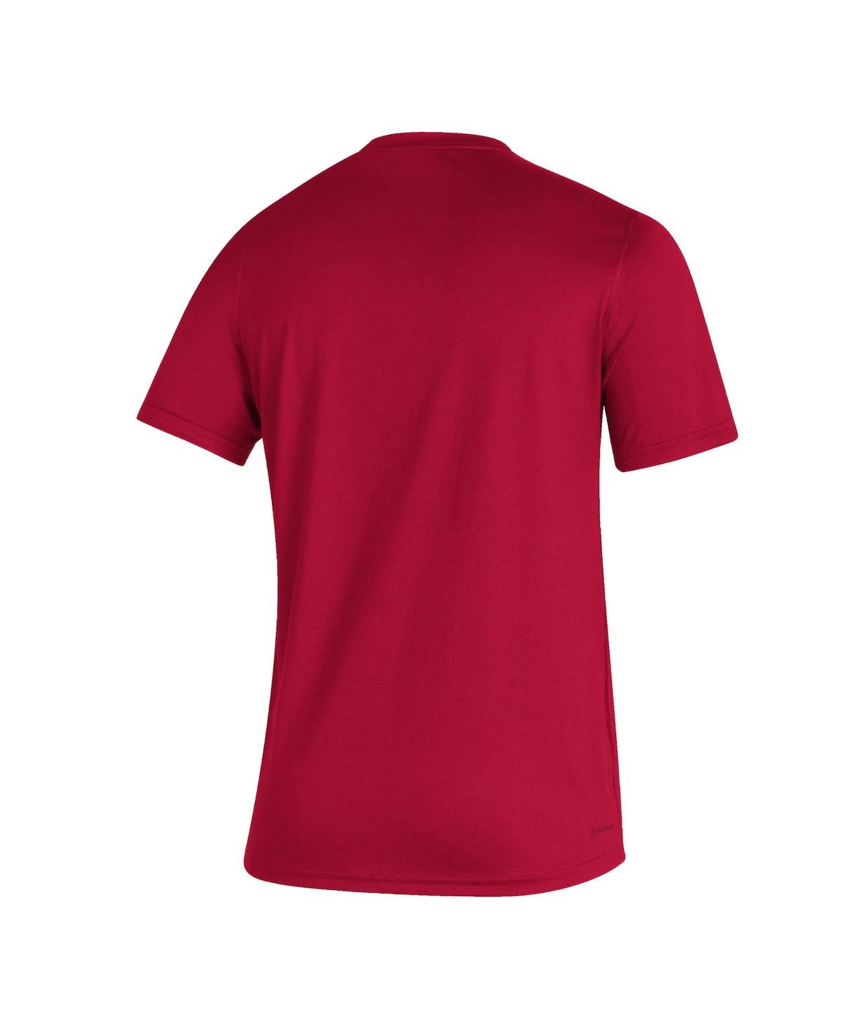 Shop Adidas Originals Men's Adidas Crimson Indiana Hoosiers Sideline Football Locker Practice Creator Aeroready T-shirt