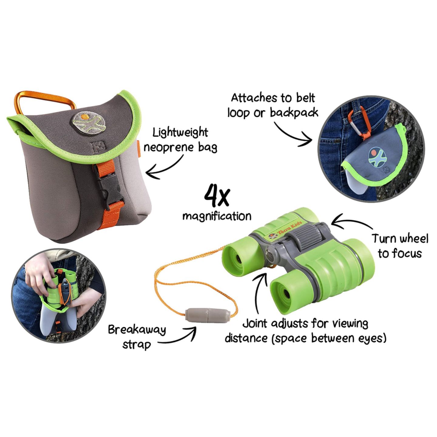 Детские игрушки Haba Terra Kids Binoculars with Bag — фото 2