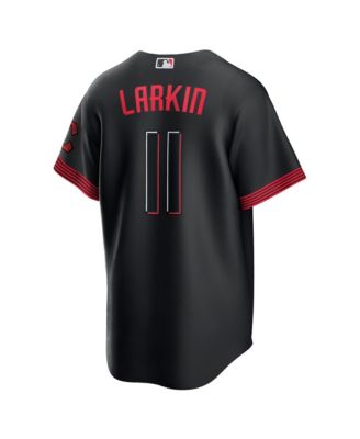 Men's Black Cincinnati Reds Barry Larkin 2023 City Connect Replica Player Jersey
