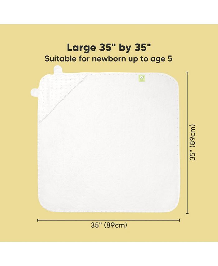 KeaBabies Luxe Baby Hooded Towel, Organic Baby Bath Towel, Hooded Baby