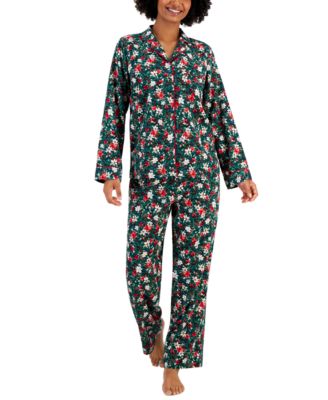 Printed Cotton Flannel Packaged Pajama Set, Created for Macy's
