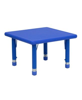 24" Square Plastic Height Adjustable Activity Table