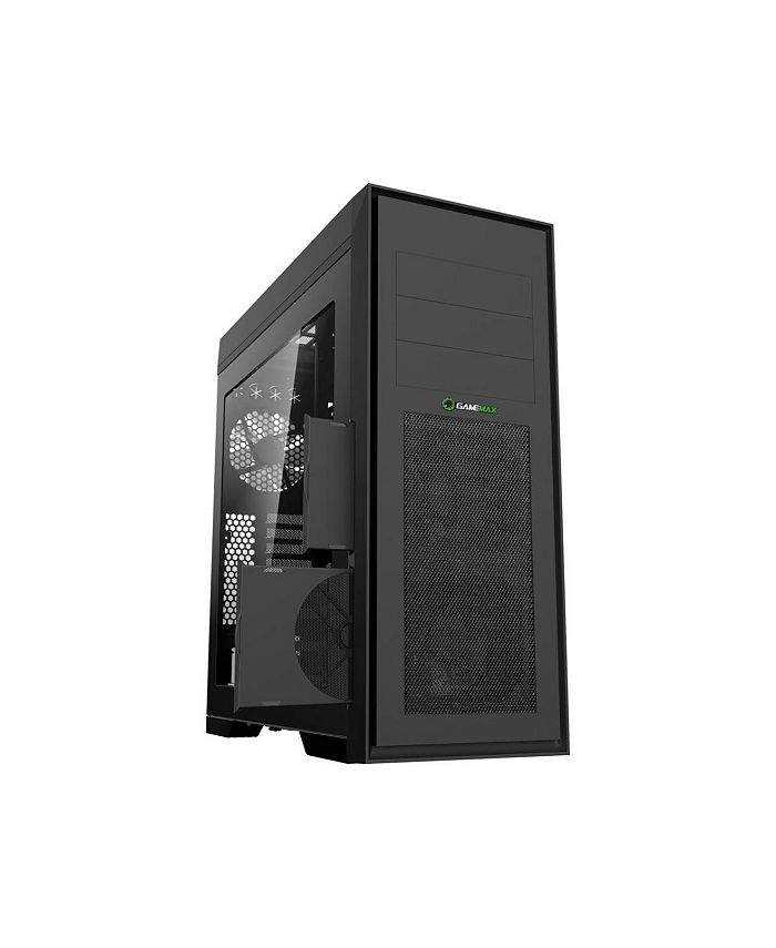GameMax Steel & Tempered Glass ATX Full Tower Computer Case, Black - Macy's