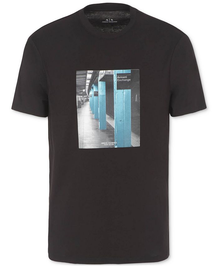 A|X Armani Exchange Men's Crewneck Short Sleeve Graphic T-Shirt - Macy's