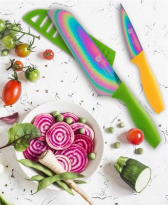 Tomodachi™ Titanium 10-Pc. Knife Set with 5 Matching Blade Guards