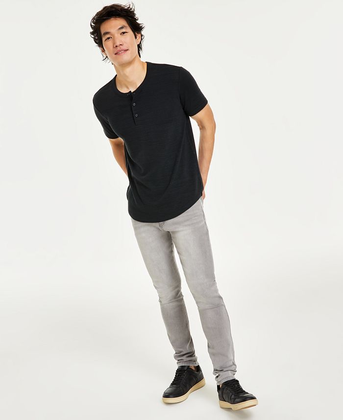 And Now This Men's Henley T-Shirt & Skinny-Fit Jeans, Created for Macy ...