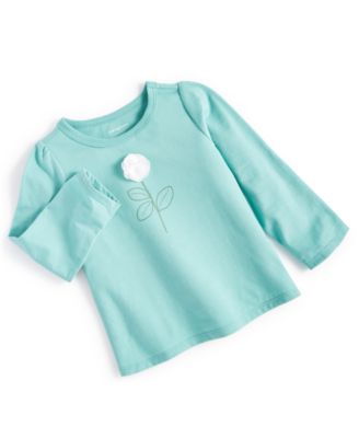 First Impressions - Baby Girls Floral Fluff T Shirt