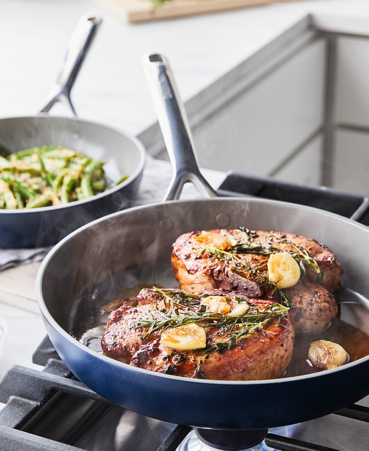 GreenPan GP5 Hard Anodized Healthy Ceramic Nonstick 2-Piece Fry pan Set, and