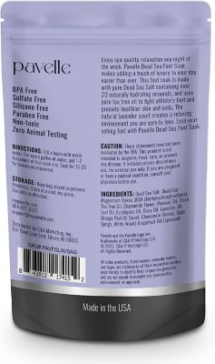 Foot Salts for Foot Bath, Dead Sea Salt Spa, Lavender Bliss