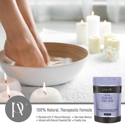 Foot Salts for Foot Bath, Dead Sea Salt Spa, Lavender Bliss