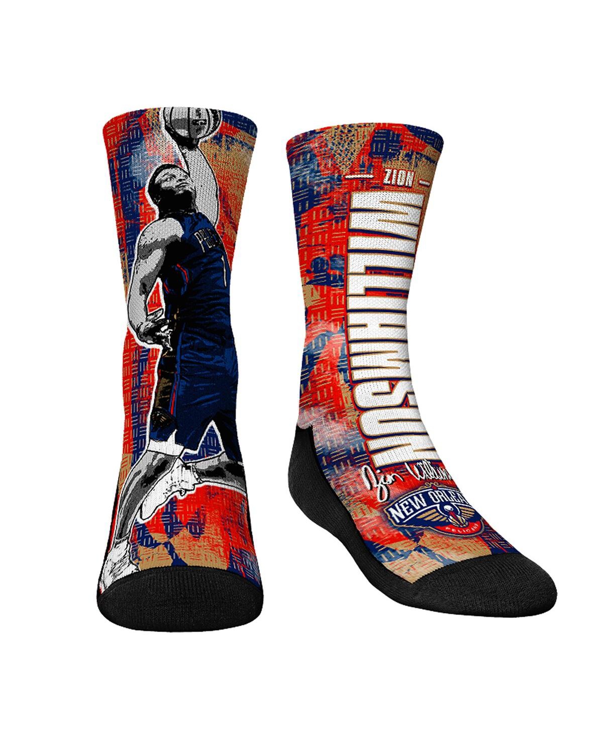 Rock 'em Kids' Youth Boys And Girls  Socks Zion Williamson New Orleans Pelicans Big Player Crew Socks In Multi
