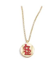 Women's Alex Woo St. Louis Cardinals 16 Little Logo 14k Yellow Gold  Necklace 