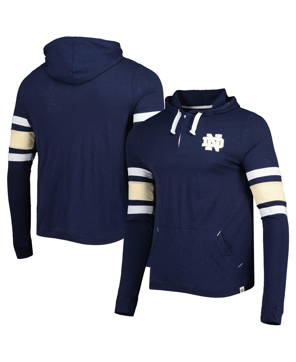 Colosseum Men's  Navy Notre Dame Fighting Irish Lebowski Hoodie Long Sleeve T-shirt