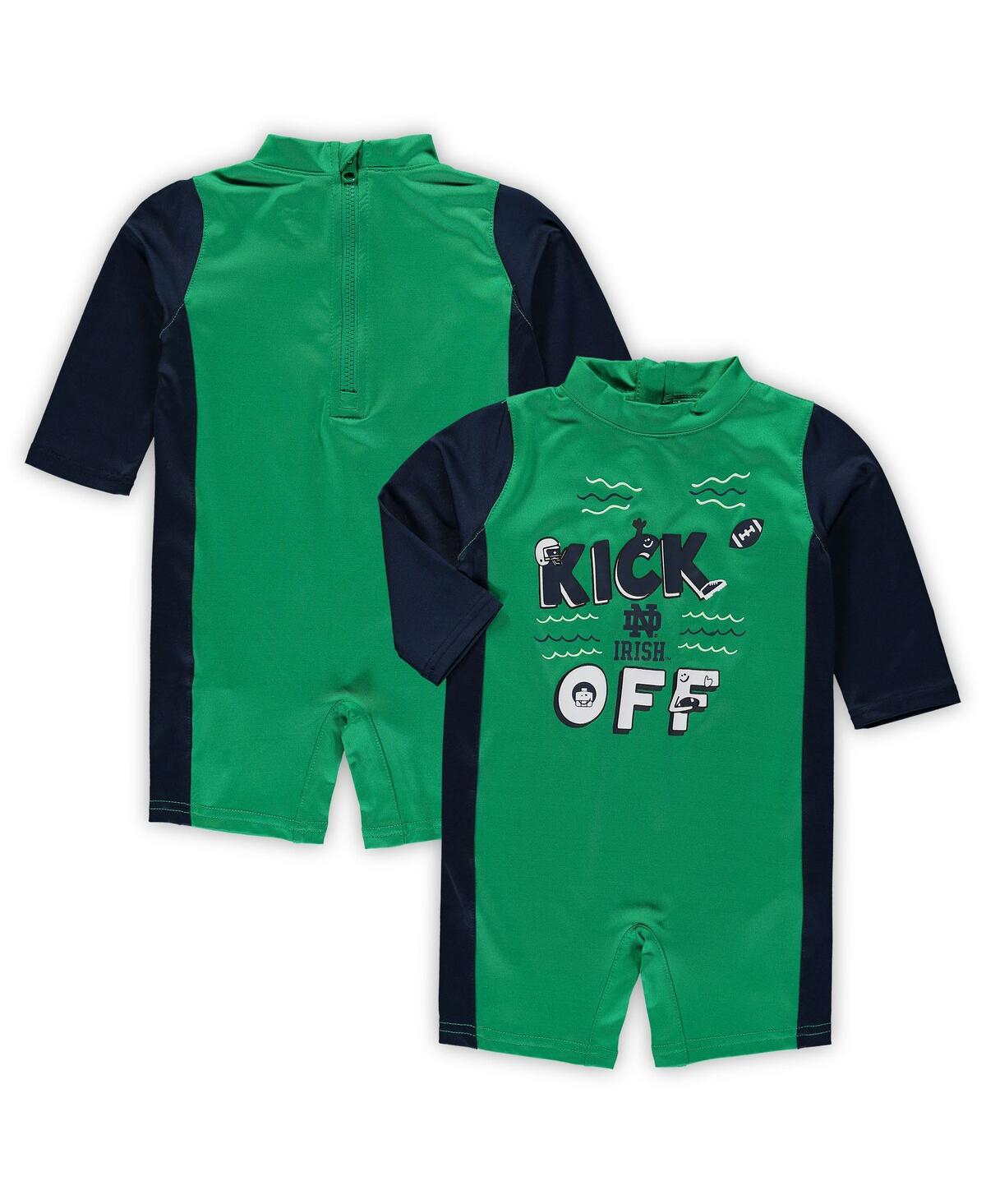Toddler Boys and Girls Navy Notre Dame Fighting Irish Wave Runner Wetsuit - Navy