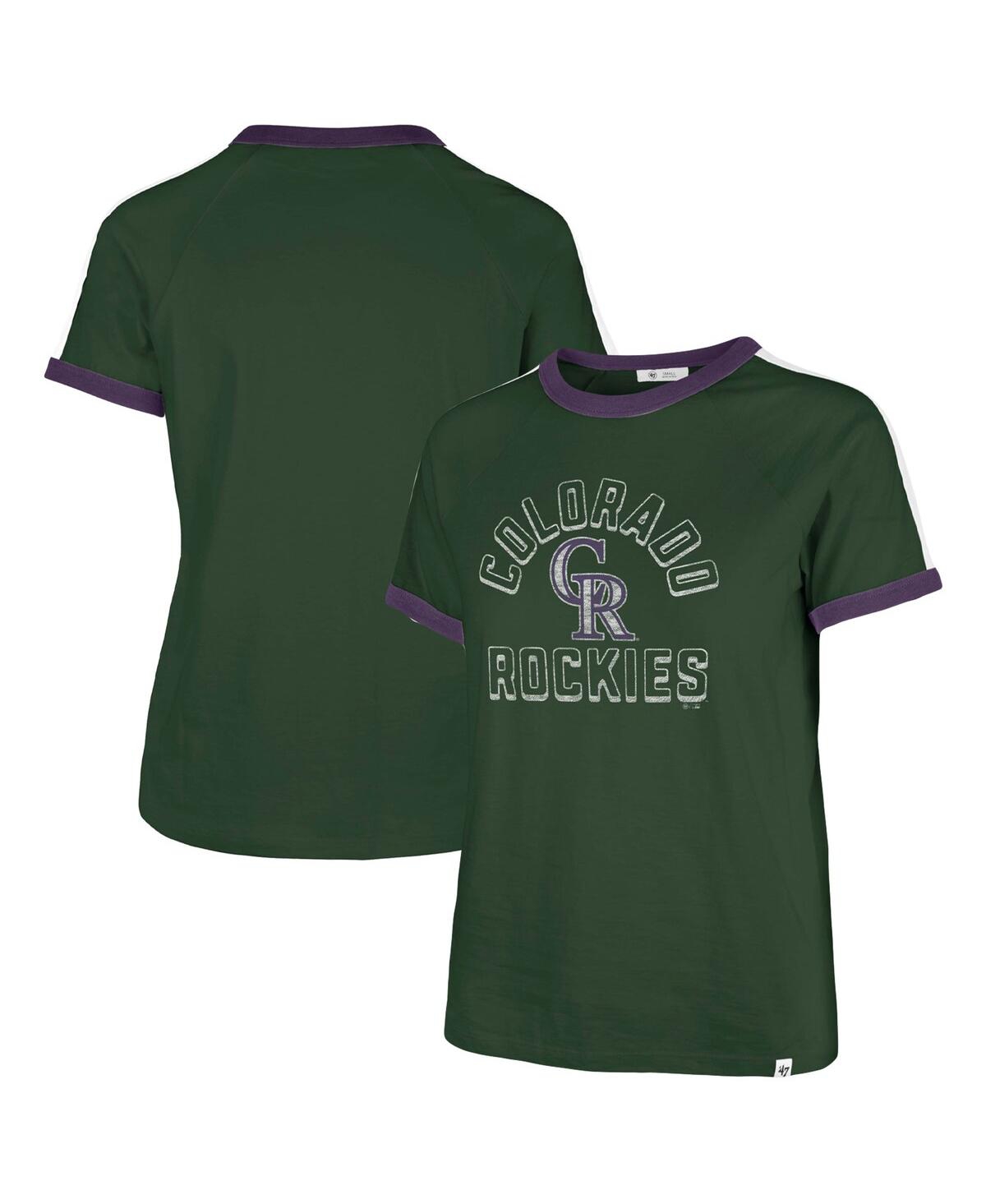 Shop 47 Brand Women's ' Green Colorado Rockies City Connect Sweet Heat Peyton T-shirt