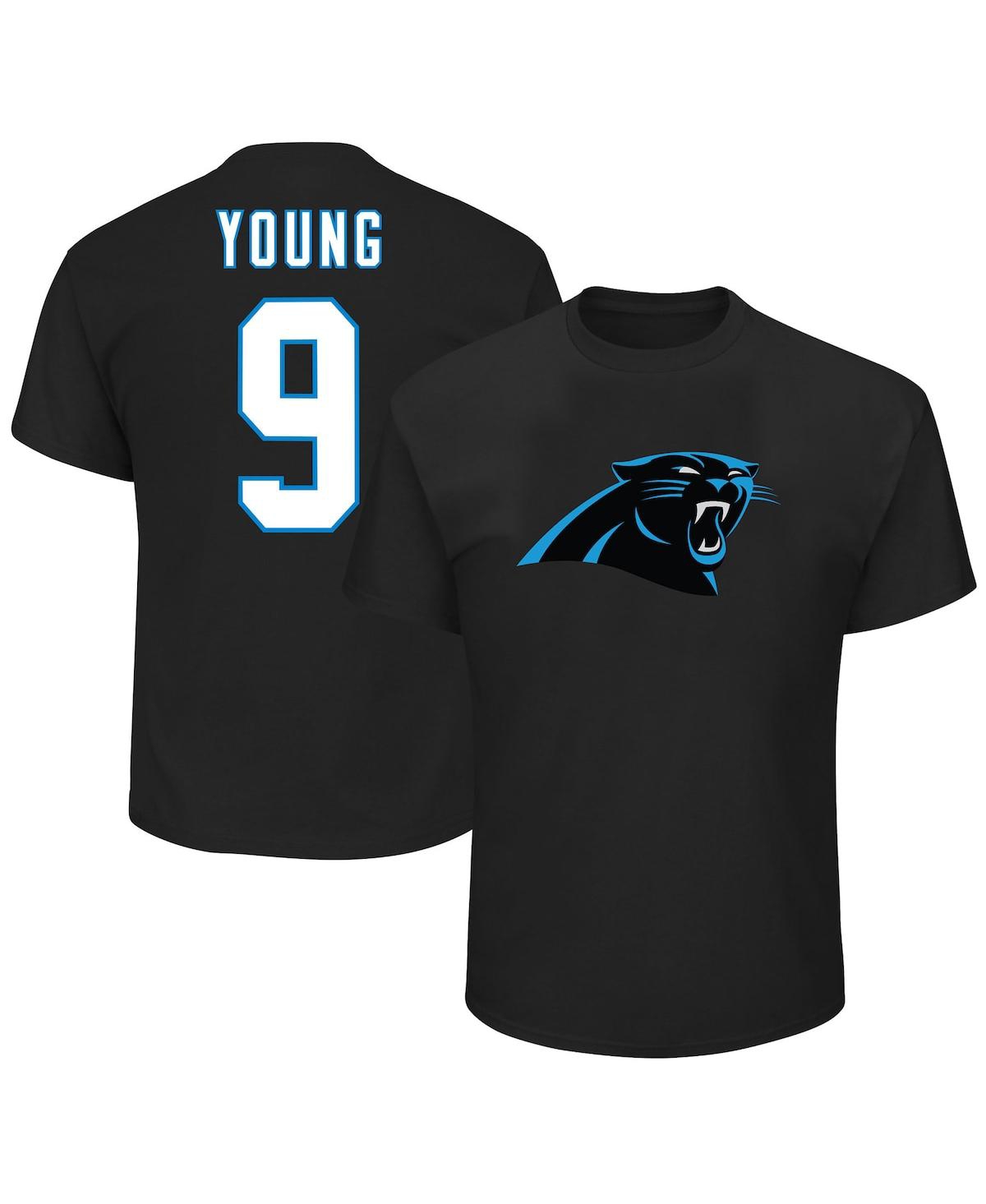 Fanatics Men's  Bryce Young Black Carolina Panthers Big And Tall Player Name And Number T-shirt In Black