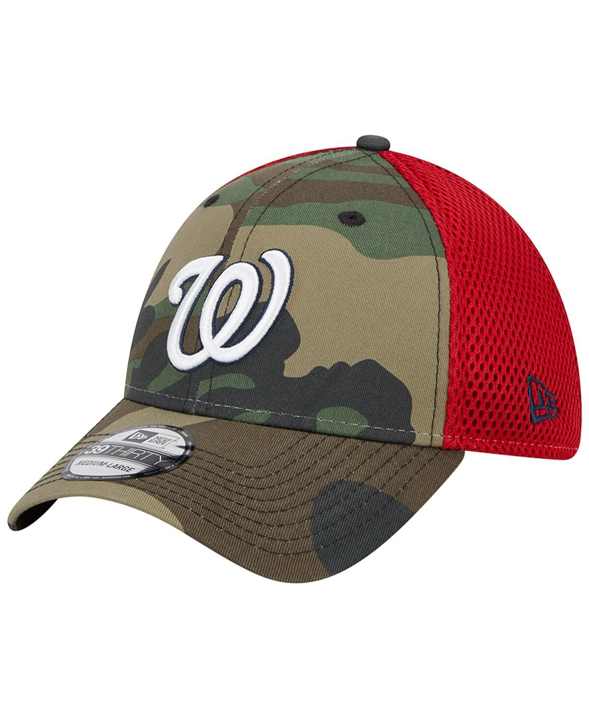 New Era Camo Washington Nationals Team Neo 39thirty Flex Hat In Camo