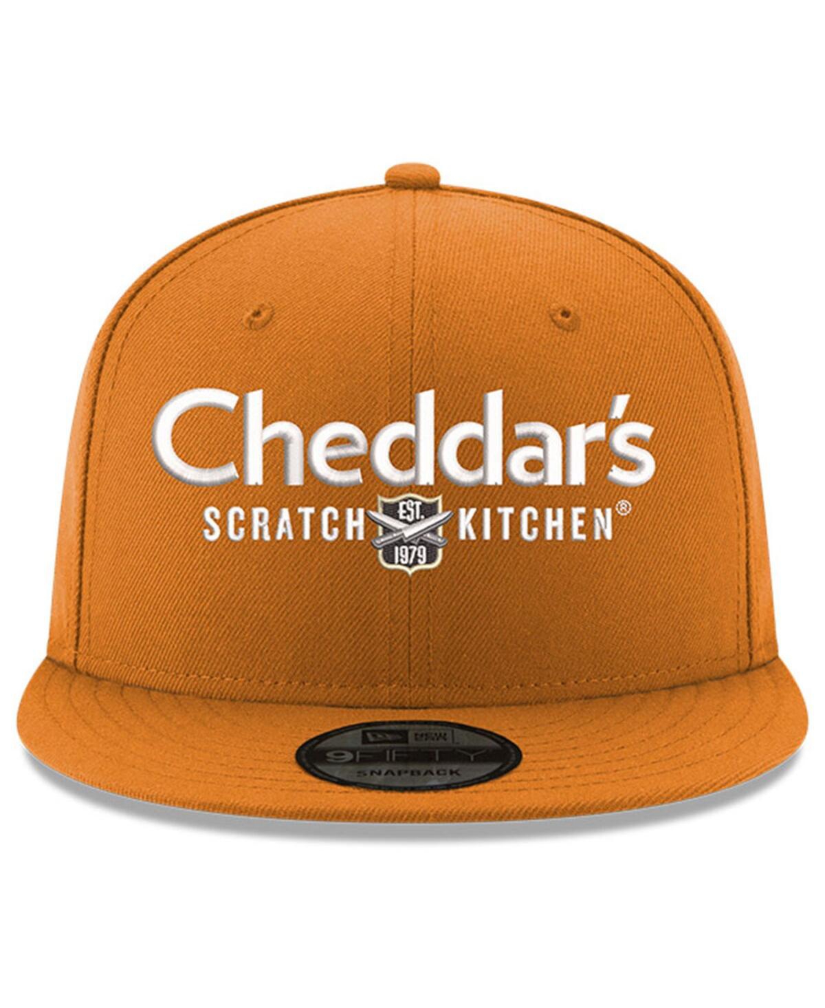 NEW ERA MEN'S NEW ERA ORANGE KYLE BUSCH 9FIFTY CHEDDAR'S ADJUSTABLE HAT 