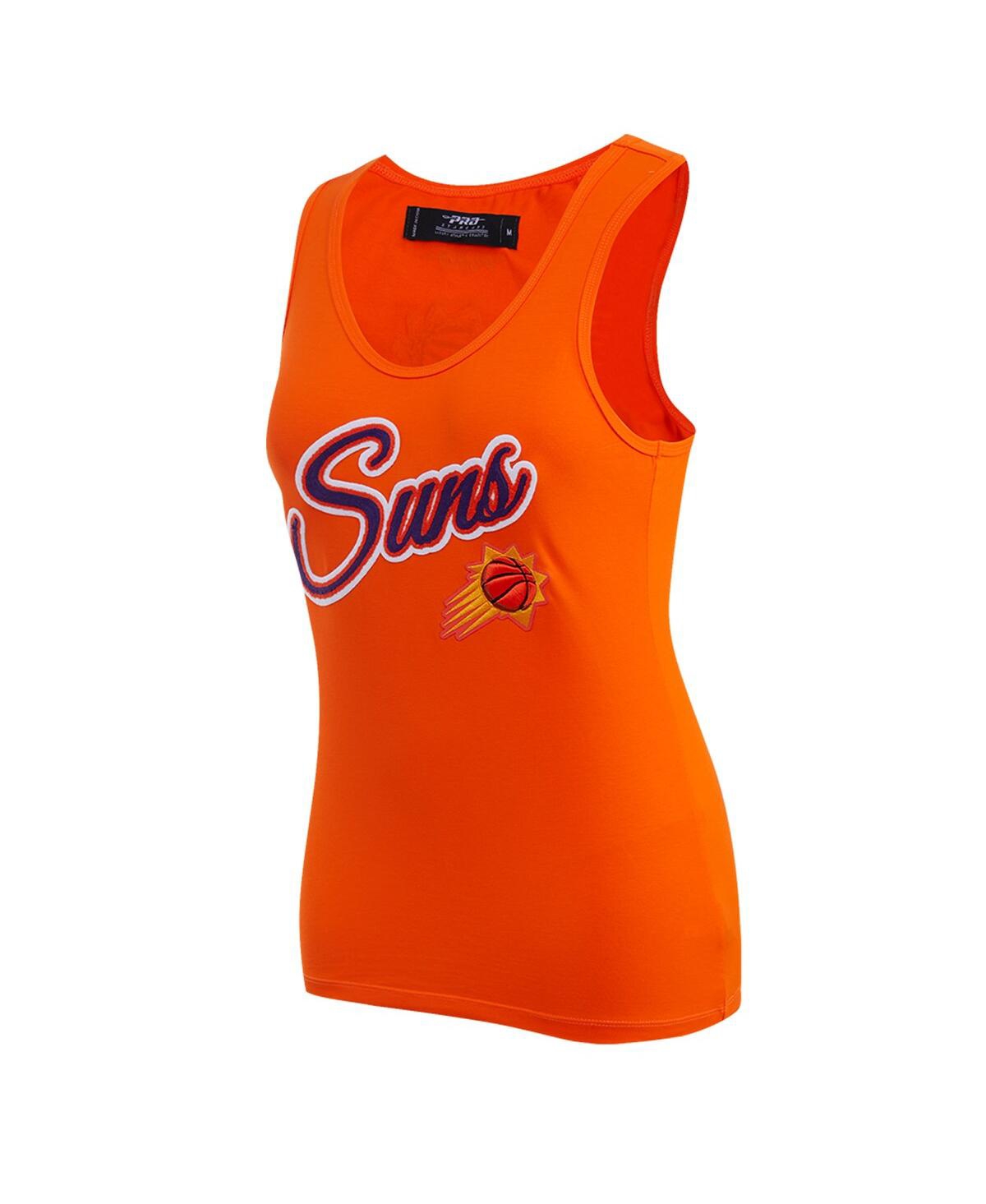 Shop Pro Standard Women's  Orange Phoenix Suns Script Tank Top