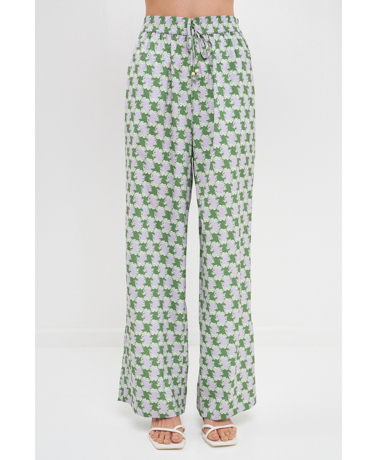 English Factory Women's Printed Long Pants