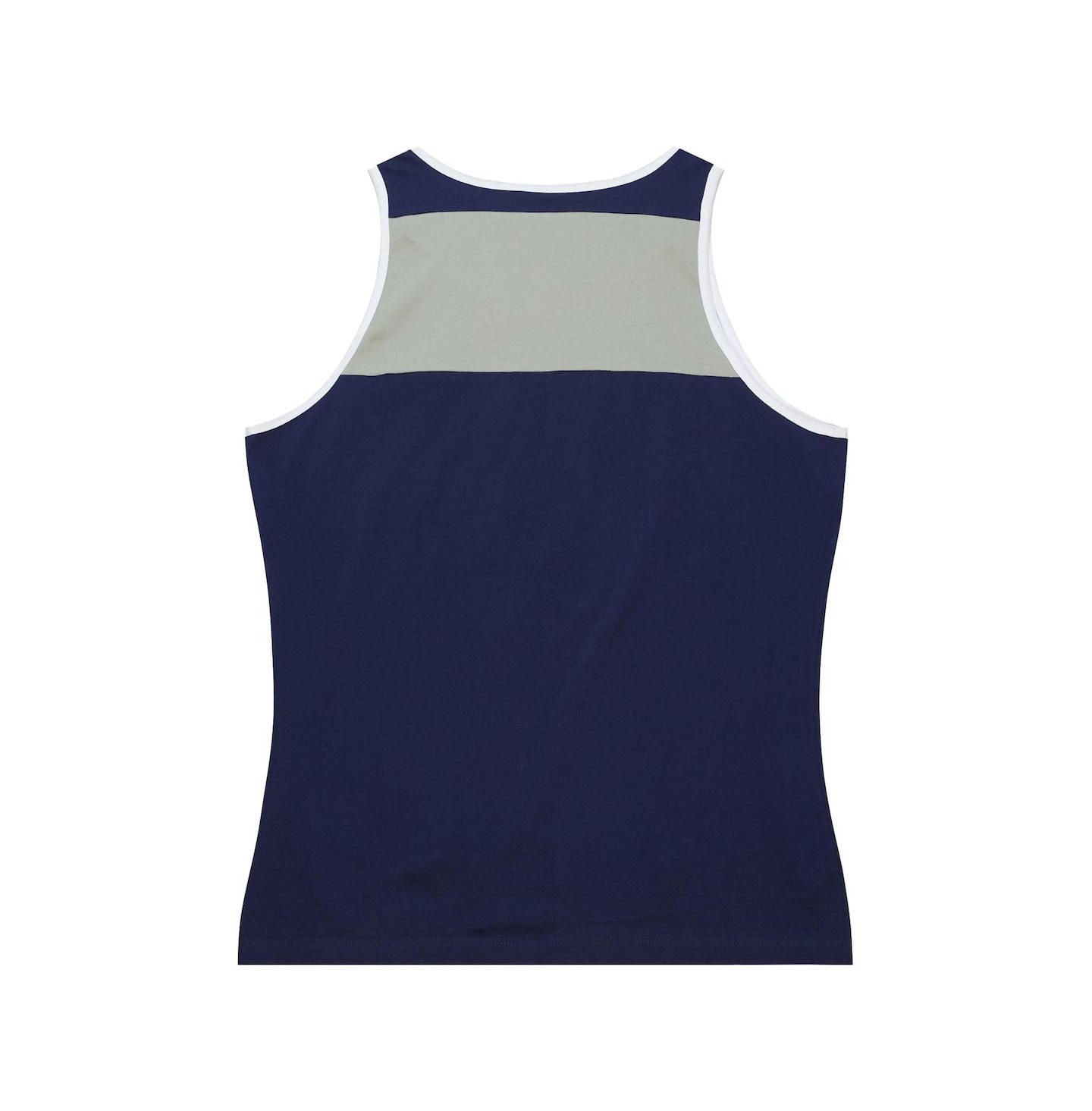 Мужской топ Mitchell & Ness Navy and Gray Dallas Cowboys Heritage Colorblock — фото 3