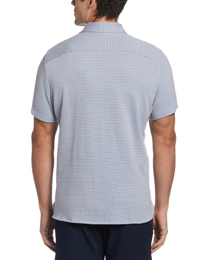 Perry Ellis Men's Geo-Print Double-Knit Jacquard Button-Down Shirt - Macy's