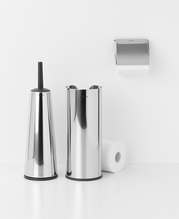 Brabantia Renew Toilet Accessory Set of 3 Toilet Brush and Holder